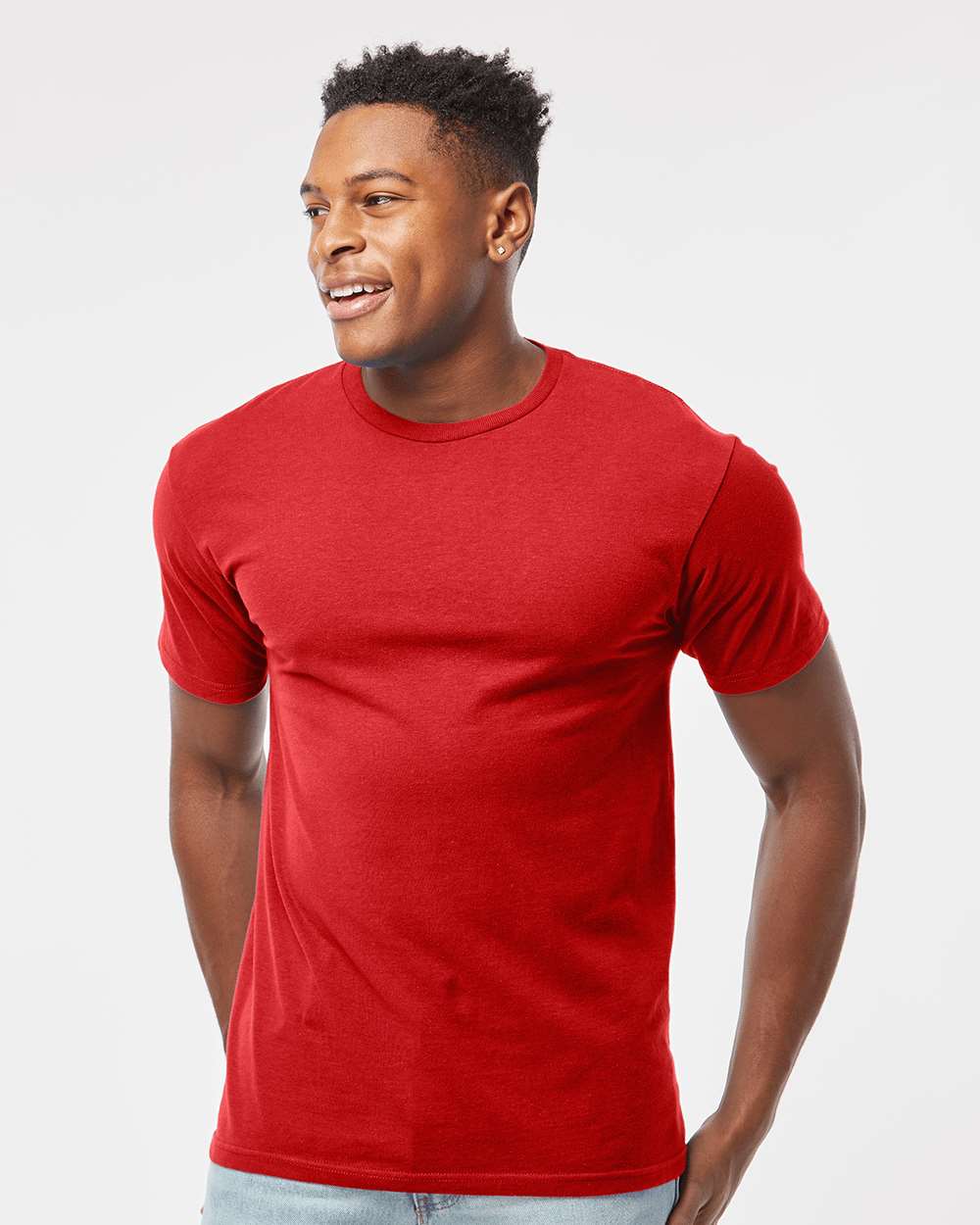 Tultex® Heavyweight Jersey Pocket Crewneck Short Sleeve T-Shirt
