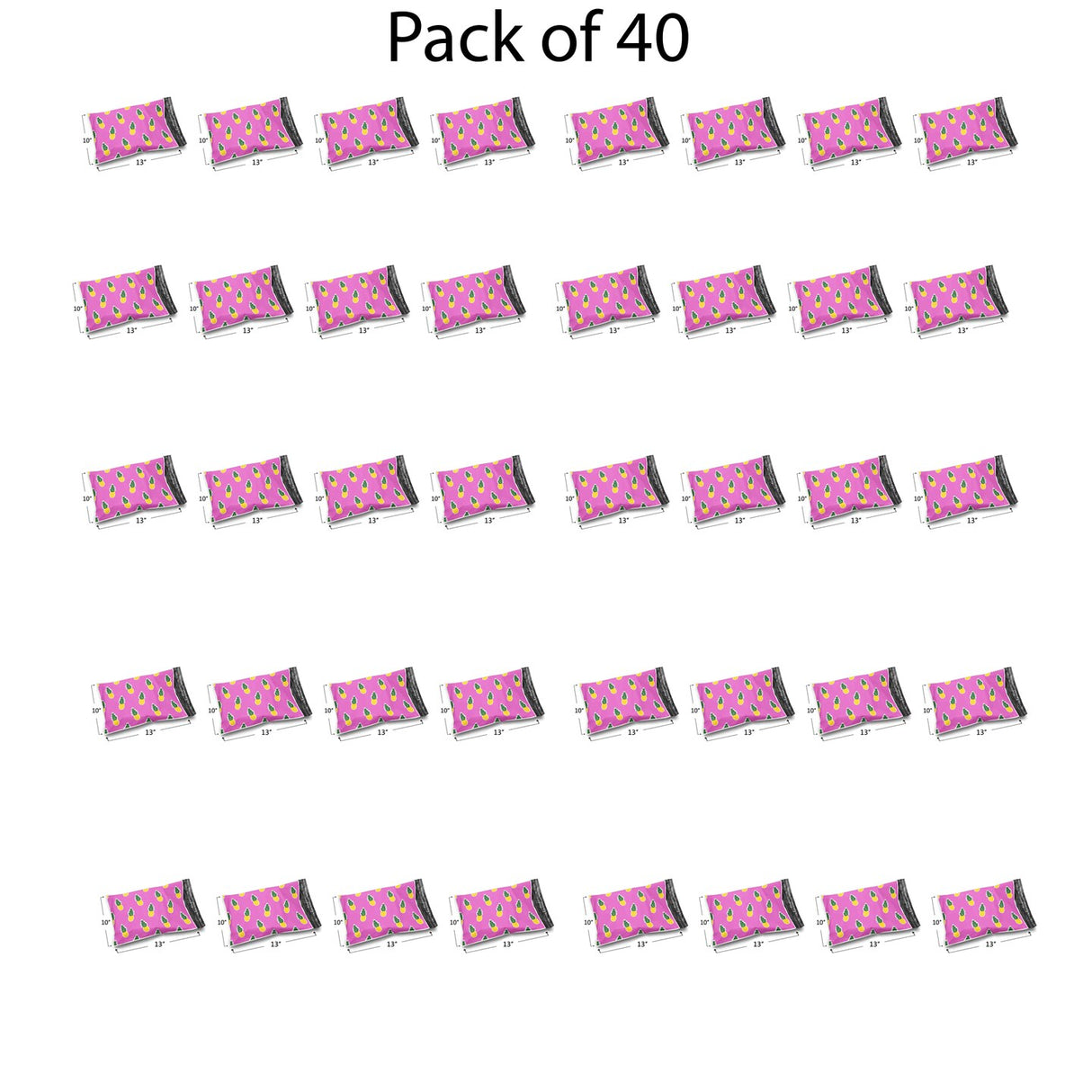 Design Poly Mailer Envelopes 10" x 13" Glossy Multi Pack & Design