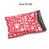 Poly Bag Mailer 10" x 13" Glossy Multi Design Envelopes | Premium Plastic Mailing & Courier Bags