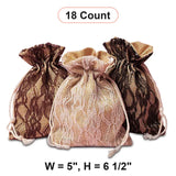 Lace & Burlap Bags 5 '' x 6 1/2 ''