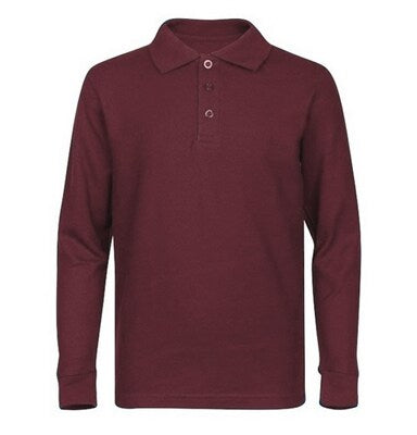 Long Sleeve Pique Polo Shirt | RADYAN®