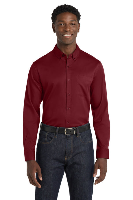 Port Authority® Long Sleeve SuperPro React Twill Shirt