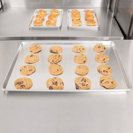 26" x 18" x 1" Full-Size Bun Pan 16 Gauge Aluminum Alloy Non Perforated Stackable