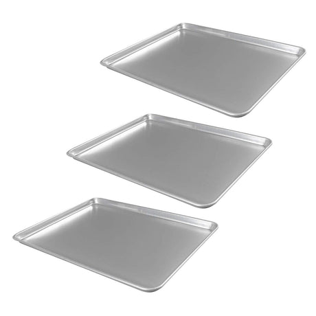 26" x 18" Full-Size Sheet Pan 18 Gauge Aluminum Reinforced Rim Bakeware