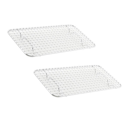 Chrome Plated Wire Pan Grate 5 x 10.5 Third Size