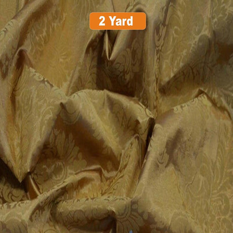 Damask Flocking Taffeta Fabric - 60" Wide for Curtains, Apparel, and Décor