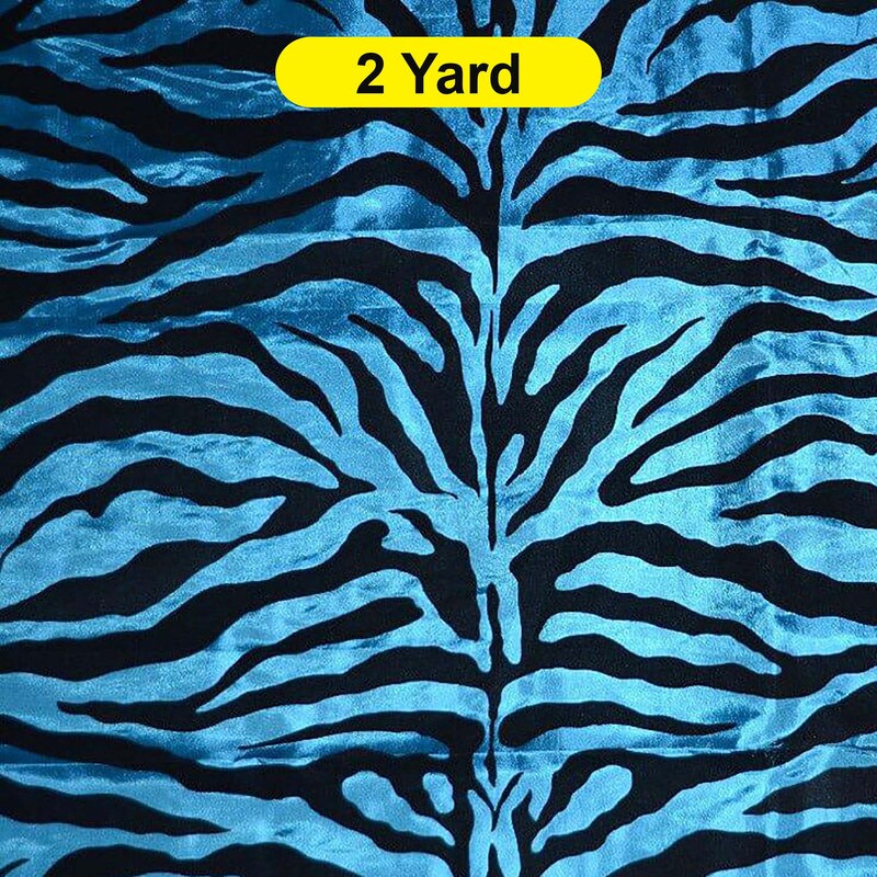 Zebra Flocking Taffeta Flocking Velvet Zebra Fabric 60" Wide
