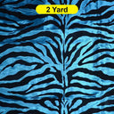Zebra Flocking Taffeta Flocking Velvet Zebra Fabric 60" Wide