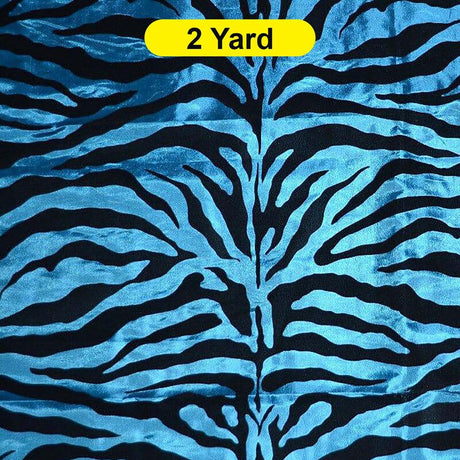 Zebra Flocking Taffeta Flocking Velvet Zebra Fabric 60" Wide