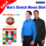 Devon & Jones® CrownLux Performance Men's Stretch Woven Shirt