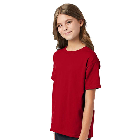 Hanes EcoSmart youth cotton crewneck short sleeve T-shirt