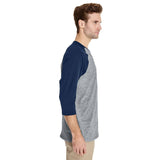 Gildan® Heavy Cotton Raglan Crewneck Three Quarter Sleeve T-Shirt
