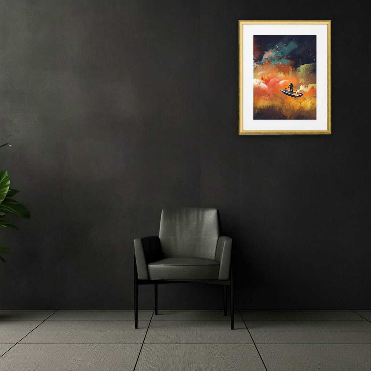 Gold Photo Frame, 16x20", Safe Front Protection, Modern Look