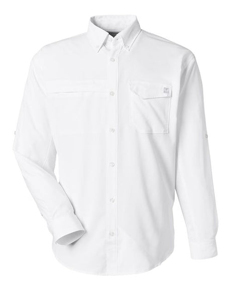 HUK® Men’s Performance Fishing Shirt with Pockets Breathable Sun Protective and Moisture Wicking