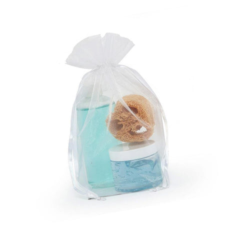 Cardboard Square Bottom Organza Bags 4'' x 4'' x 9 1/2'' for Favors