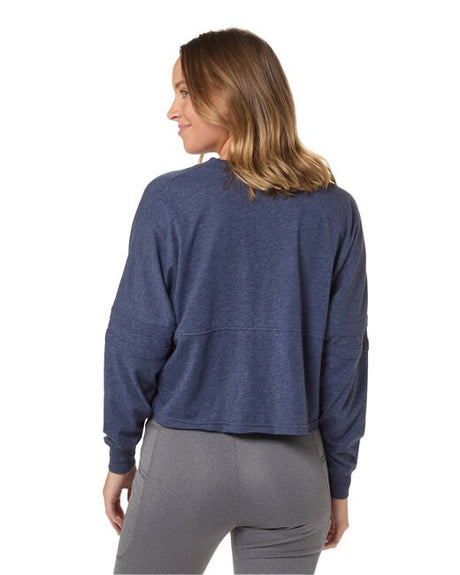 Boxercraft® Ladies Cropped Retro Pom Pom Jersey Fleece
