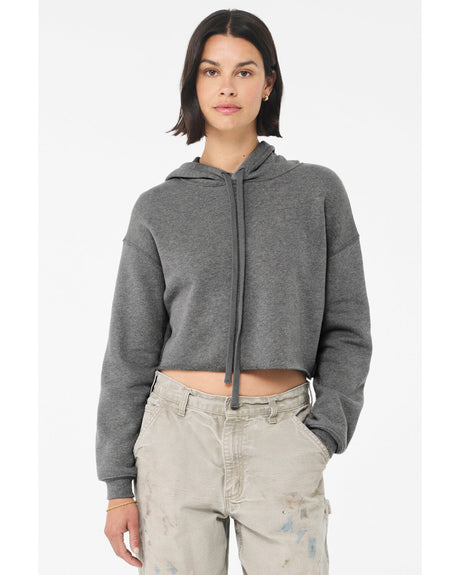 Bella + Canvas® Ladies Cropped Fleece Long Sleeve Hoodie