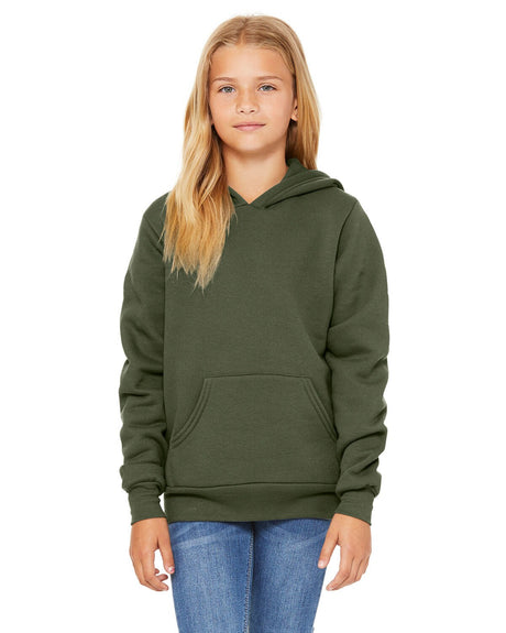 Bella + Canvas® Youth Sponge Fleece Pullover Hooded Sweatshirt
