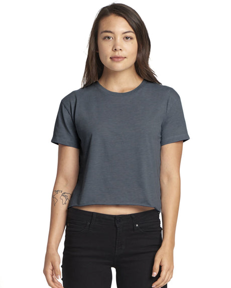 Next Level® Ladies Festival Short Sleeve Crewneck Cali Crop T Shirt