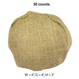 Natural Burlap Round Bottom Bags 4 '' X 4 '' X 3 ''