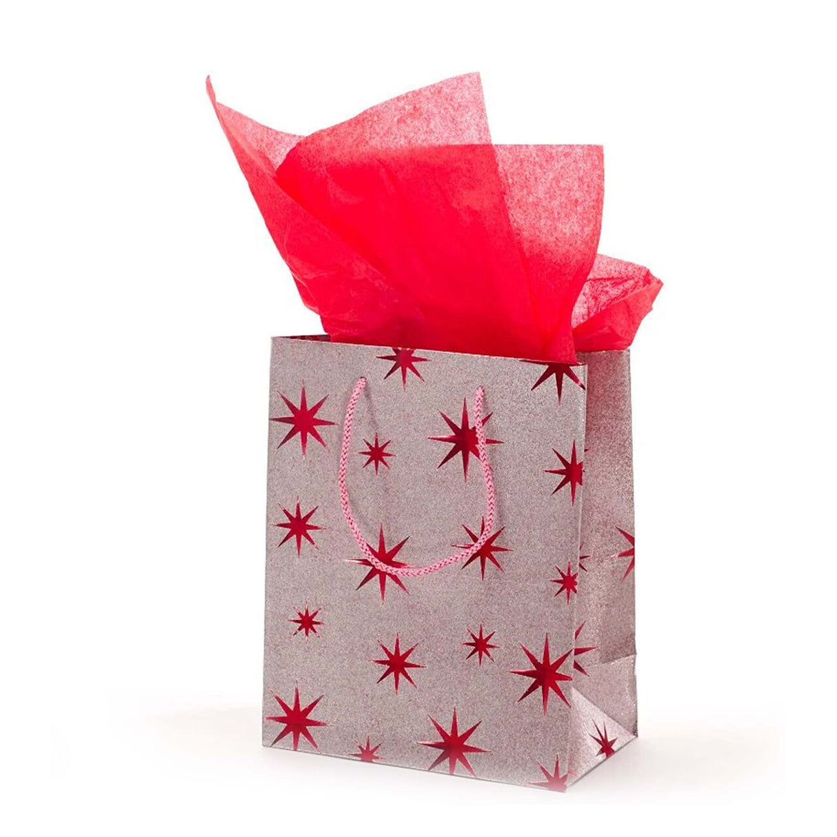 Metallic Star Tote 7.88" x 4.5" x 9.75"