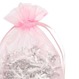Wide Round Flat Bottom Organza Bags 6 1/2'' x 4'' x 7'' for Packaging