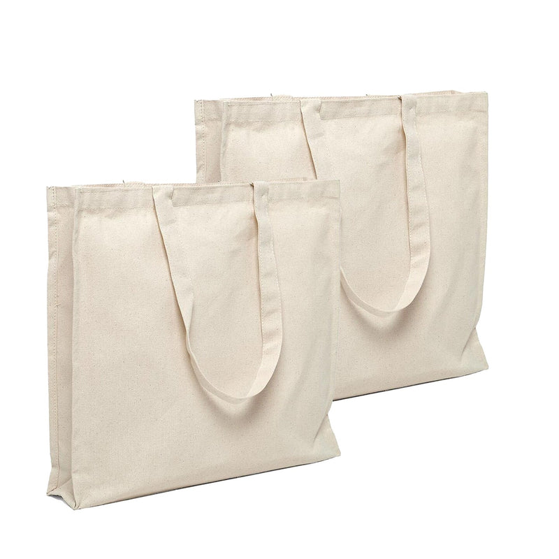 Durable Canvas Tote 15 1/4" x 3 1/8" x 14 9/16"