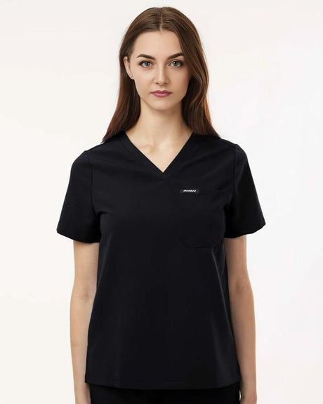 Jaanuu® Women's Calix Fit & Flare Scrub V-Neck Top