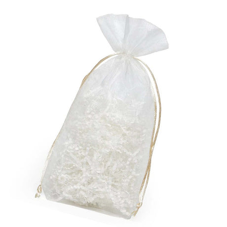 Flat Bottom Organza Bags 3 1/2''x1''x5 1/2'' for Wedding Favors