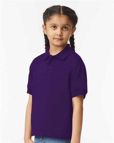 Polo de jersey DryBlend para jóvenes de Gildan - Tela suave y transpirable