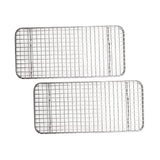 Stainless Steel Wire Pan Grate 5 x 10.5 Third Size