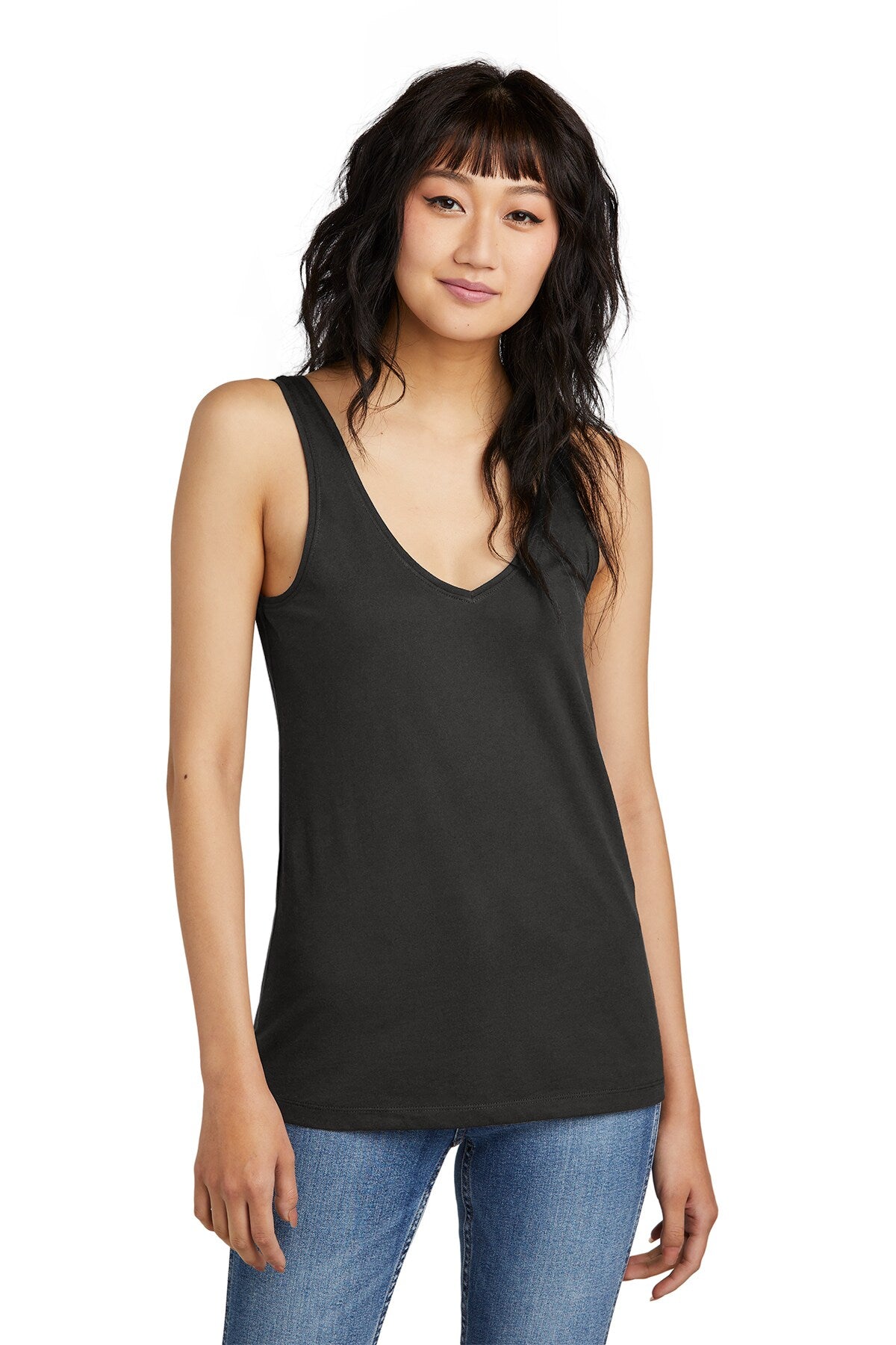District® Women’s Perfect Blend CVC V-Neck Tank