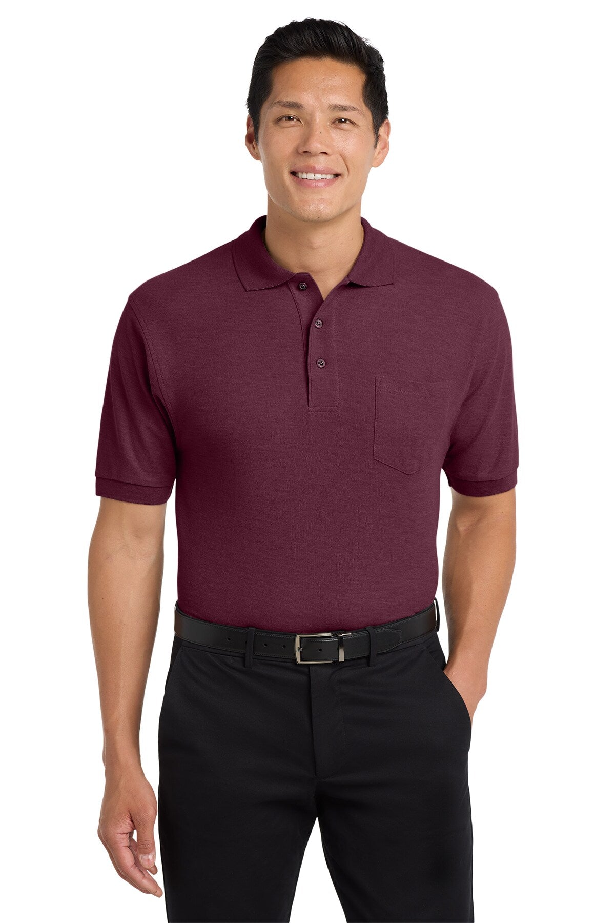 Port Authority® Silk Touch Polo with Pocket