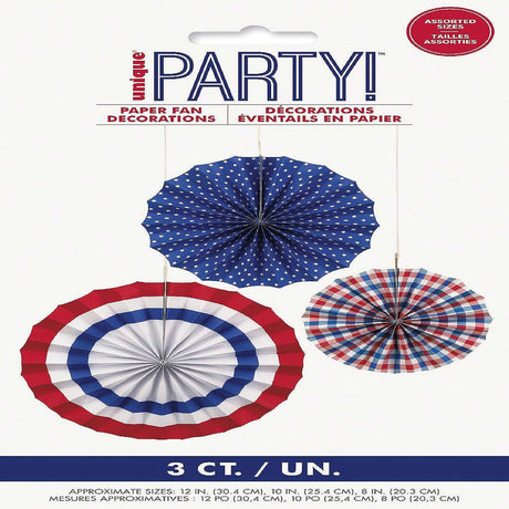 Patriotic Glitter Star Garland 6ft