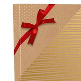24''x417' Gold Dot & Stripe Christmas Wrapping Papers for a Trendy & Budget Friendly Holiday