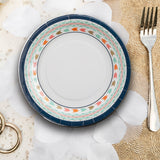 8 Ct. Tribal Boho Party Dinner Paper Plates 9"