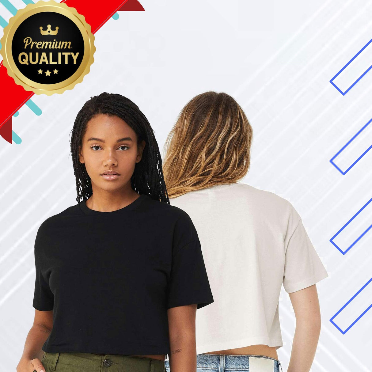 BELLA + CANVAS® Women's Jersey Crop Tee - 6482