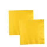 6 1/2" Bulk Pack of 50 School Bus Yellow Paper Luncheon Napkins