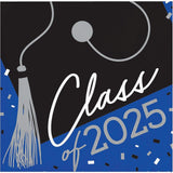 Creative Converting School Spirit Blue Class of 2025 Paper Beverage Napkins, 108 ct.