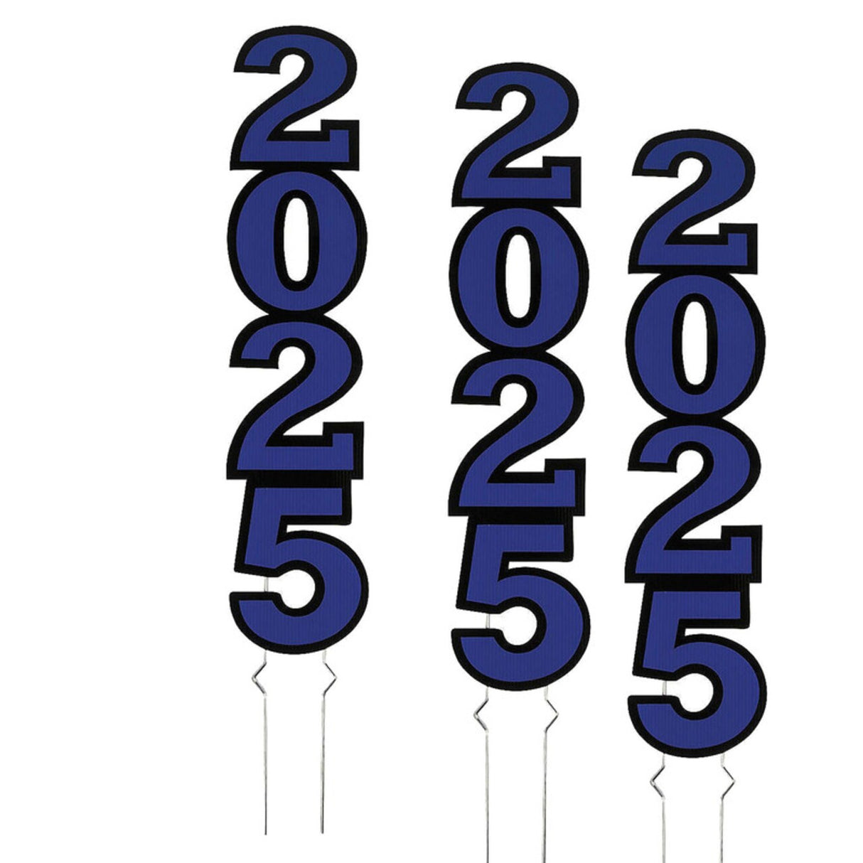 11" x 30" Class of 2025 Vertical Corrugated Plastic Yard Sign