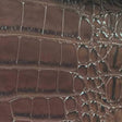 Dark Brown Alligator Vinyl Fabric,