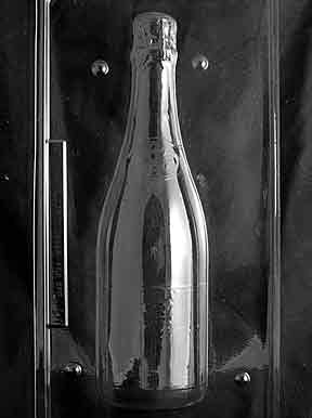 3D Jumbo Champagne Bottle Chocolate Mold