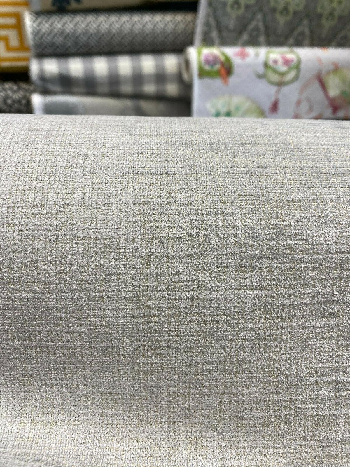 Knoll Summit Boulder Crypton Upholstery Fabric - Light Gray Chenille Texture, 54" Width (1 Yard)