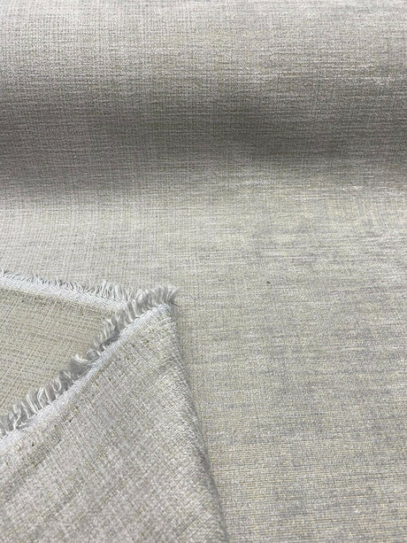 Knoll Summit Boulder Crypton Upholstery Fabric - Light Gray Chenille Texture, 54" Width (1 Yard)