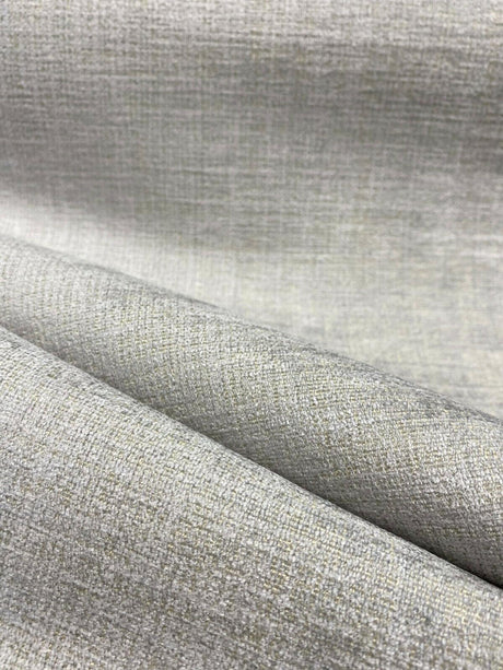 Knoll Summit Boulder Crypton Upholstery Fabric - Light Gray Chenille Texture, 54" Width (1 Yard)