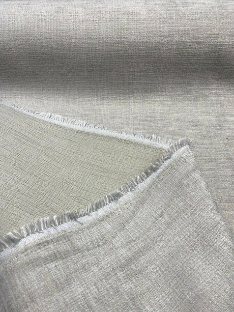 Knoll Summit Boulder Crypton Upholstery Fabric - Light Gray Chenille Texture, 54" Width (1 Yard)