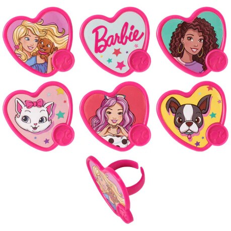 Barbie Be The Future Cupcake Cake Decorating Rings 12 set