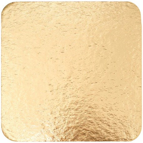 5" Square Gold cake board, 1-Count