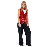 Adult Sequined Vest & Bow Tie Costume