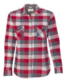 Women's Vintage Brushed Flannel Long Sleeve Shirt